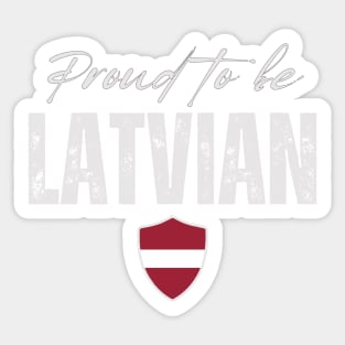 Proud latvian, Latvia flag Sticker